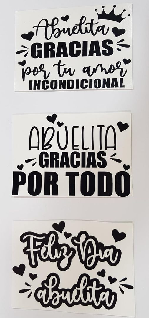 STICKERS MADRE/ABUELITA GLOBOS 20x30 cm
