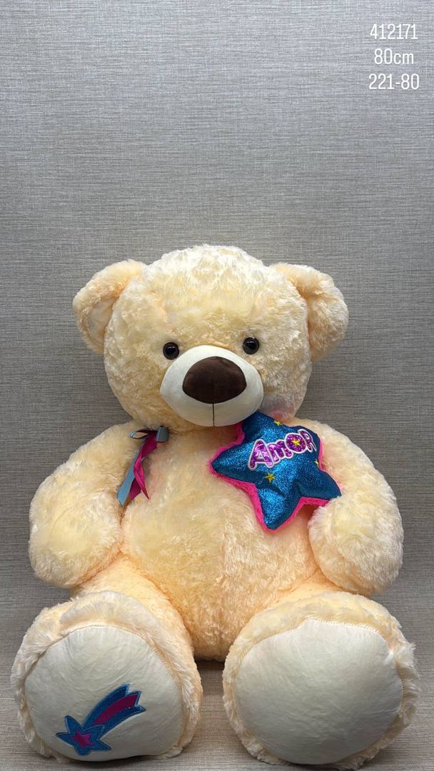 OSO ESTRELLA DE (80CM) CLARO 