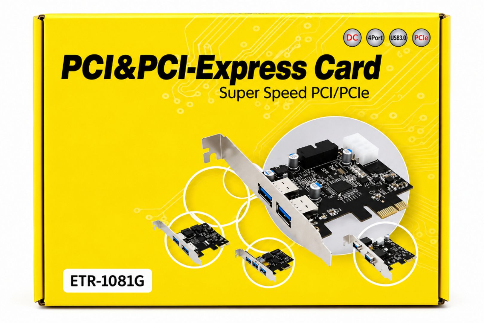 tarjeta PCI Express con puertos USB 3.0