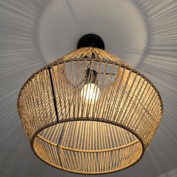 LÁMPARA EN TEJIDO NATURAL - imagen 2