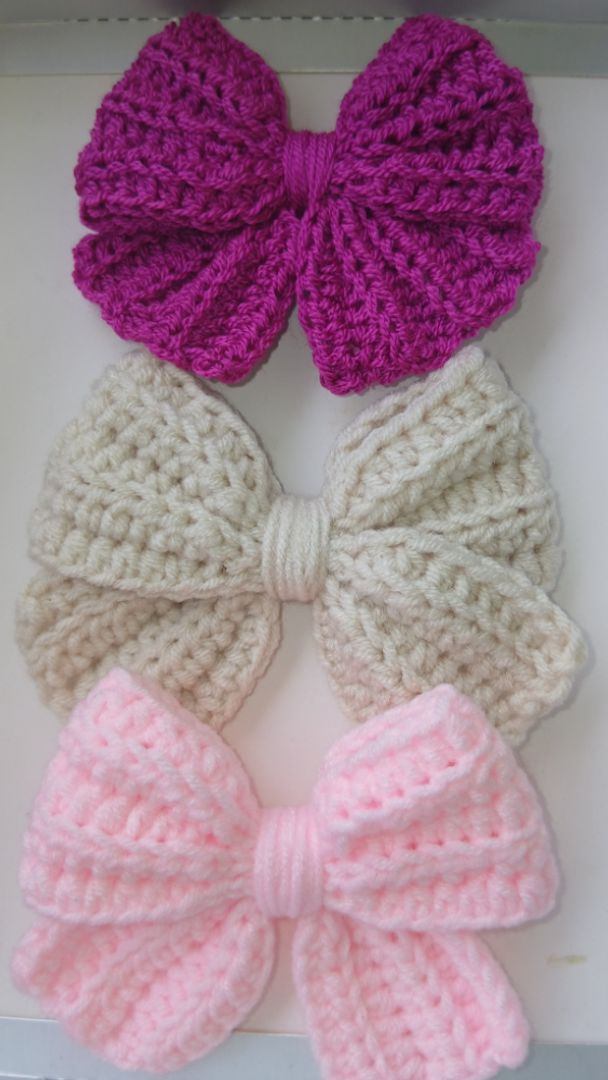 Lazo crochet diadema