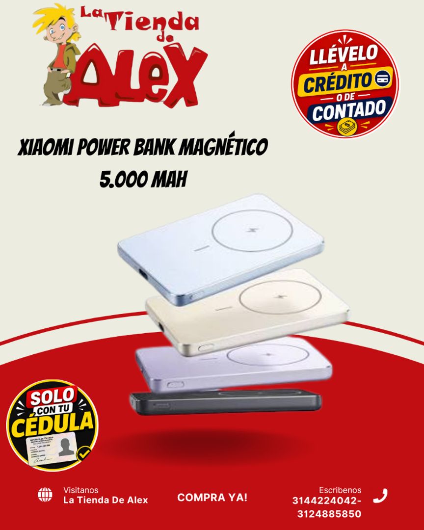 Xiaomi Power Bank Magnético 5.000 mAh