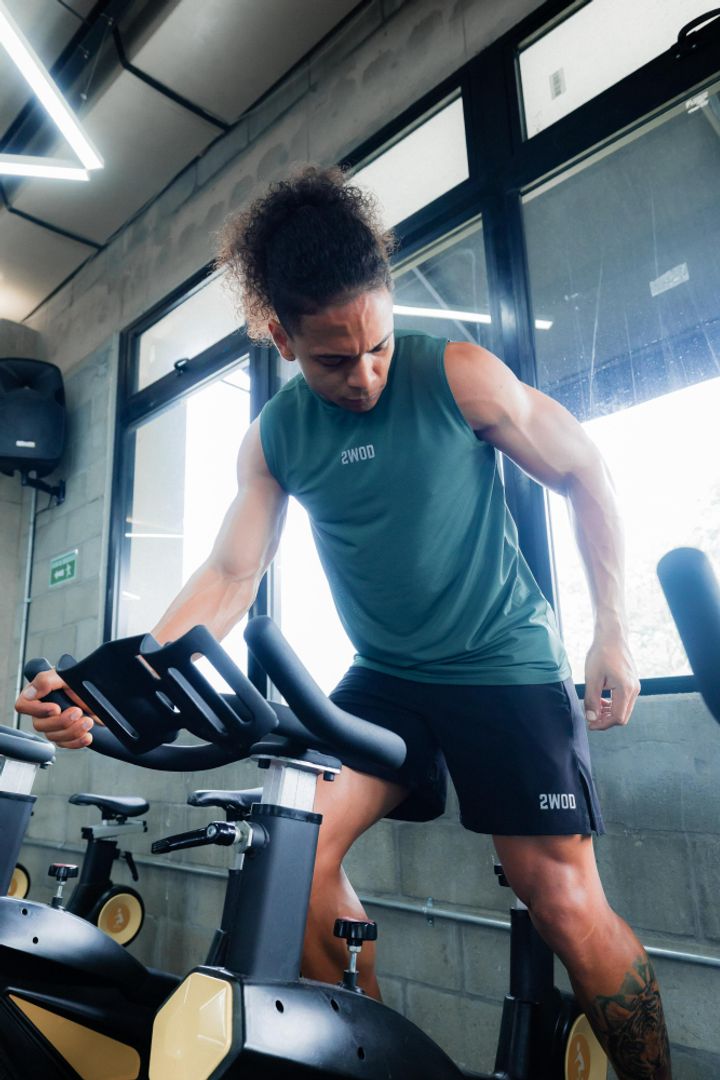 SET MEN CAMISILLA  VERDE H. + PANTALONETA NEGRA