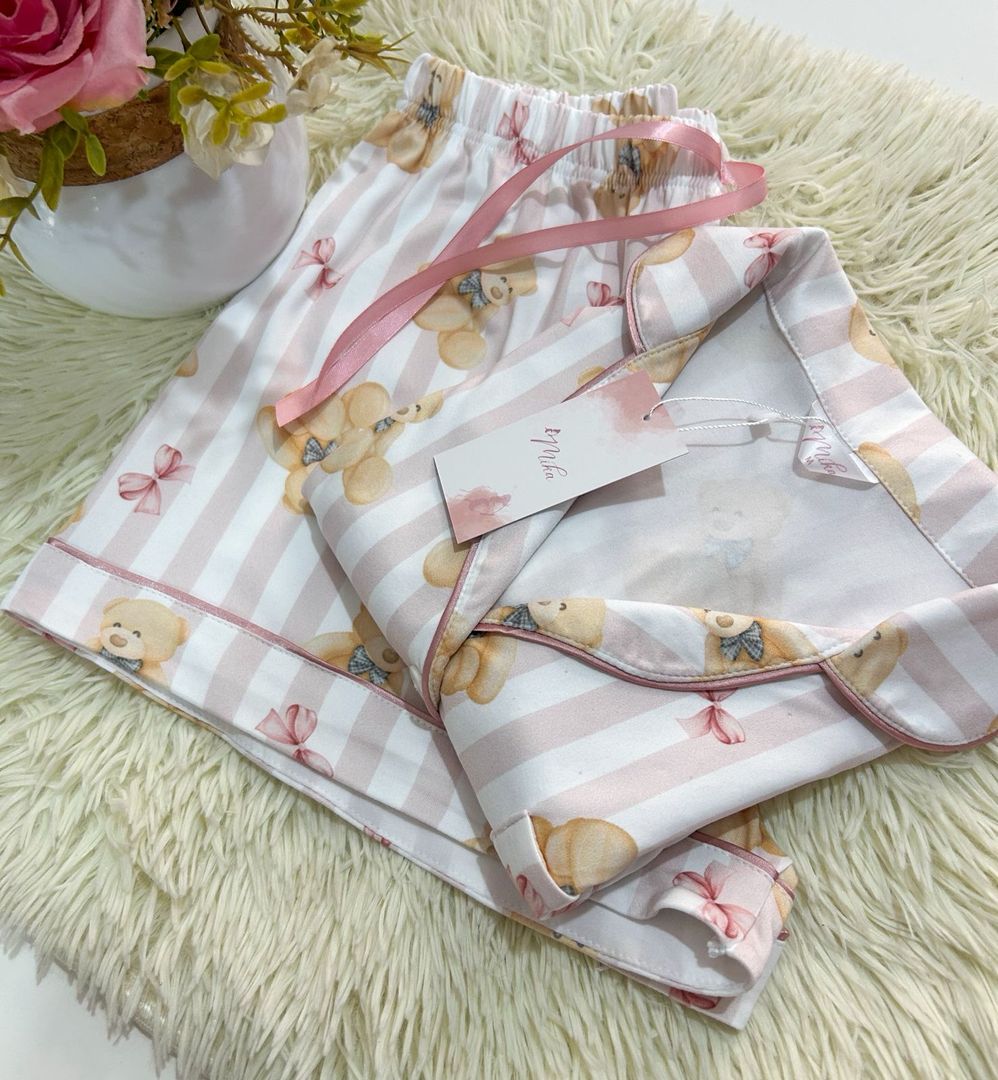 Set Teddy Bear / Piel de durazno