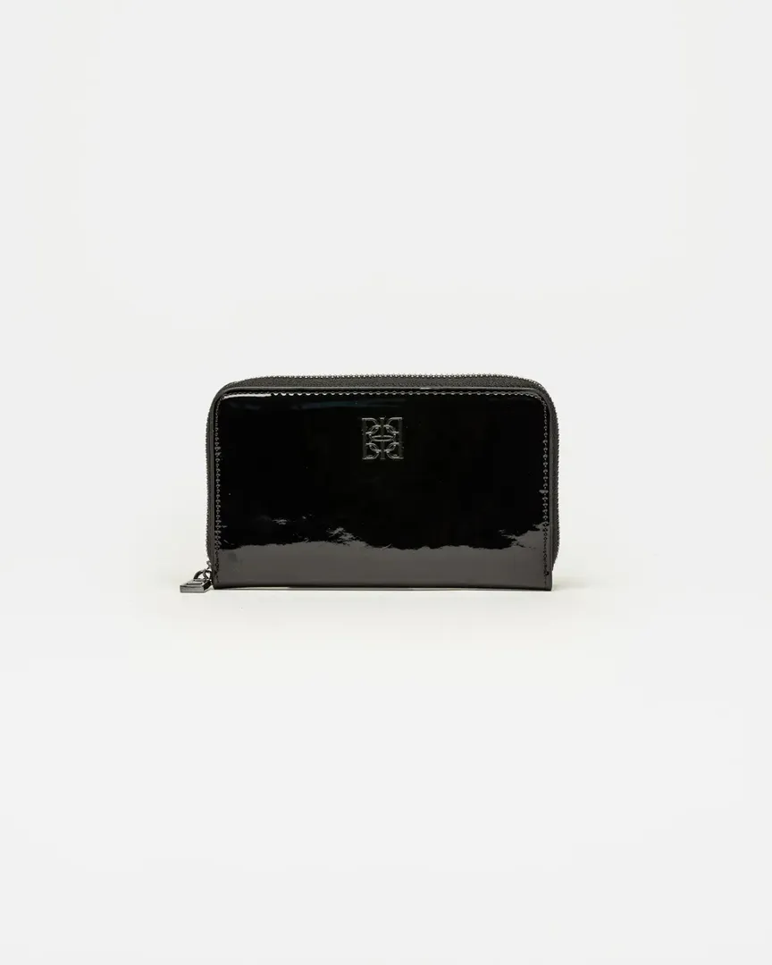 BILLETERA MINT EFECTO CHAROL NEGRO