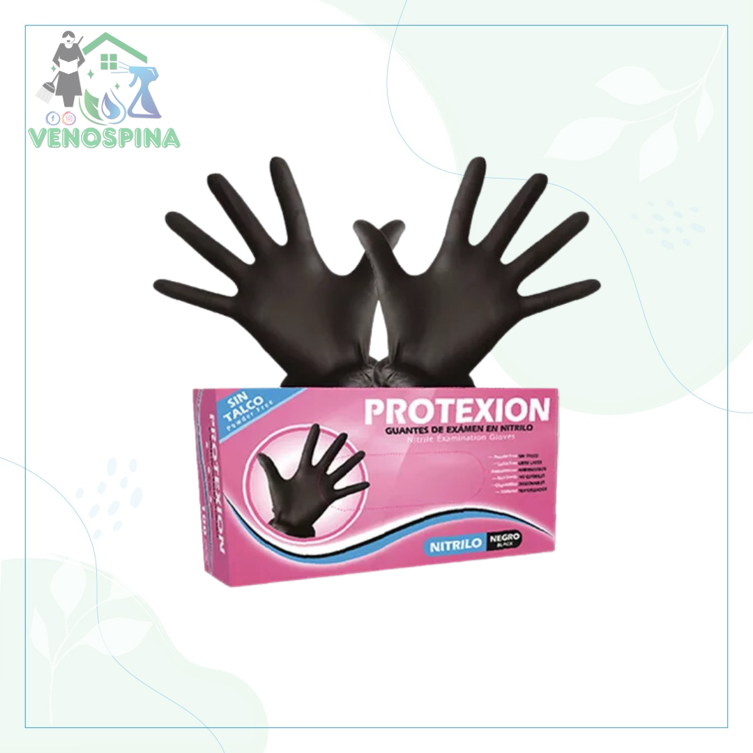 GUANTE NITRILO NEGRO 