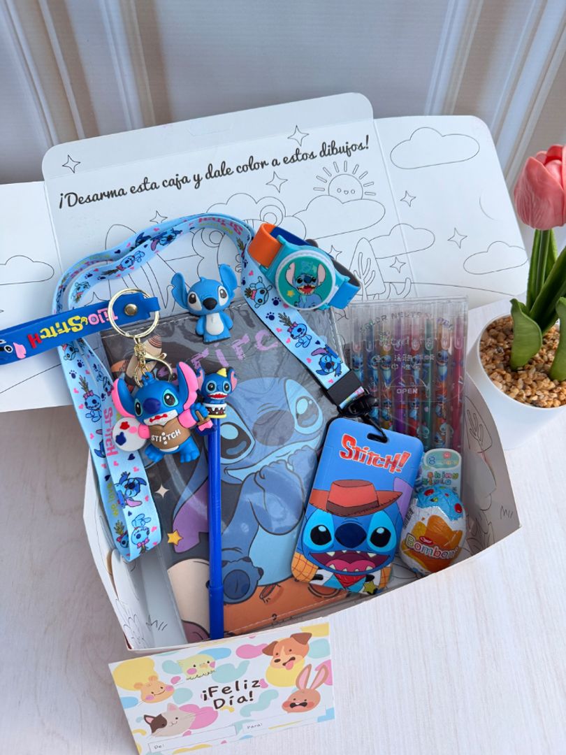 Cajita día del niño Stitch 