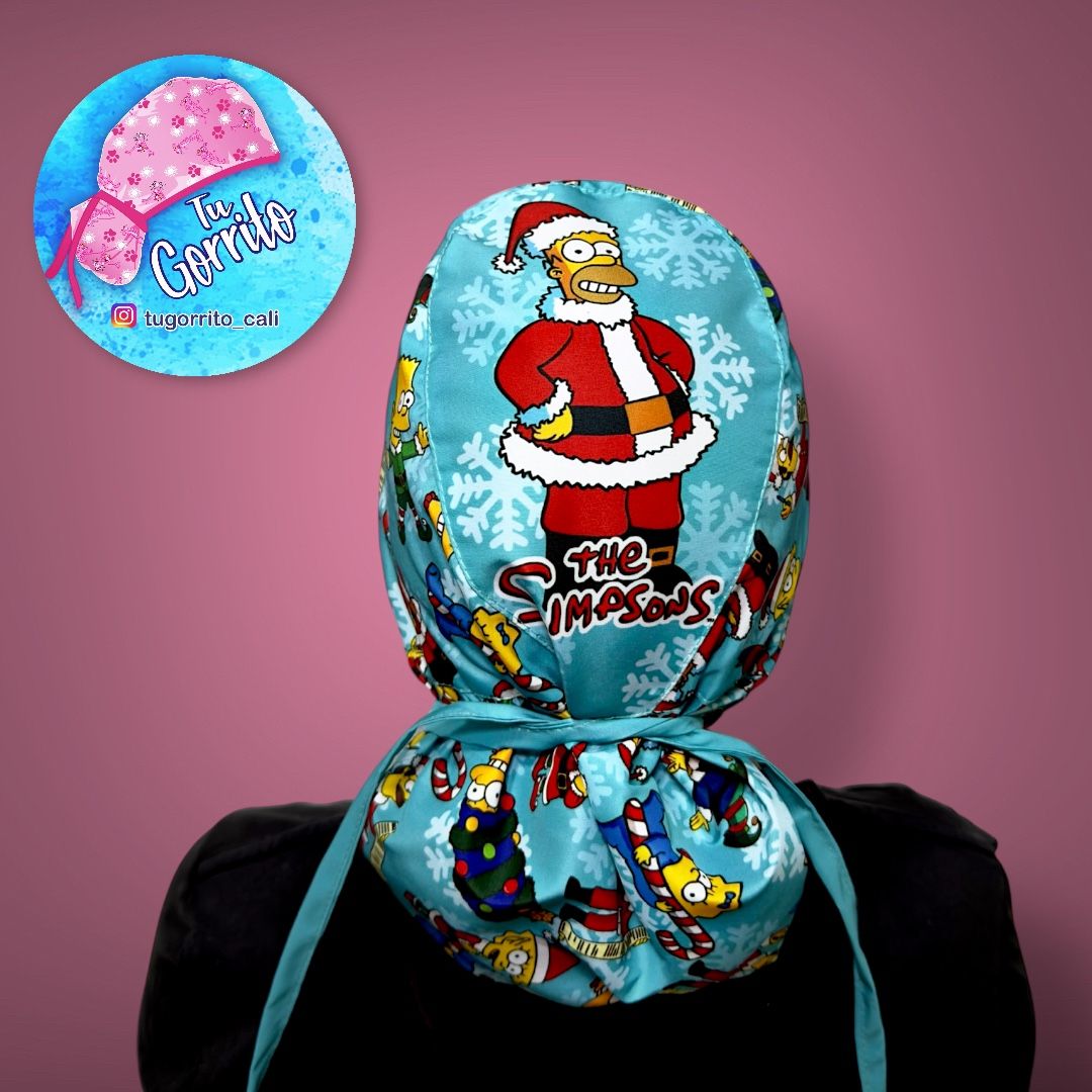 Simpsons Navidad azul claro 