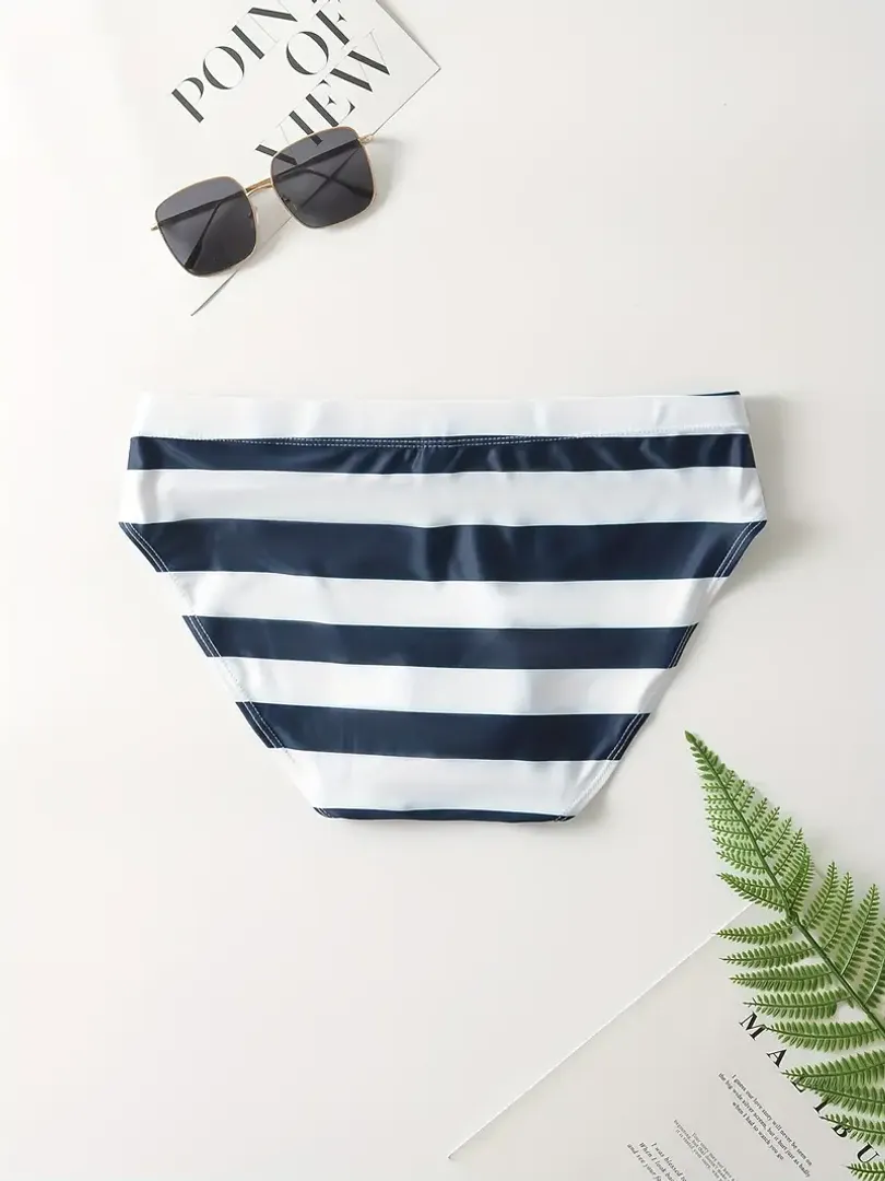 BAÑADOR A RAYAS AZULES 