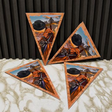 Imagen del producto BANDERÍN CABALLOS O VAQUERO  LÍNEA DELUXE