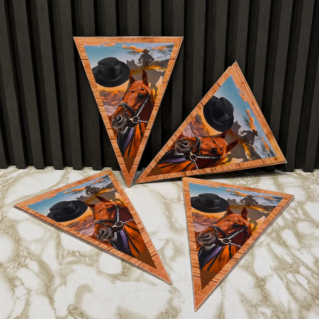 BANDERÍN CABALLOS O VAQUERO  LÍNEA DELUXE
