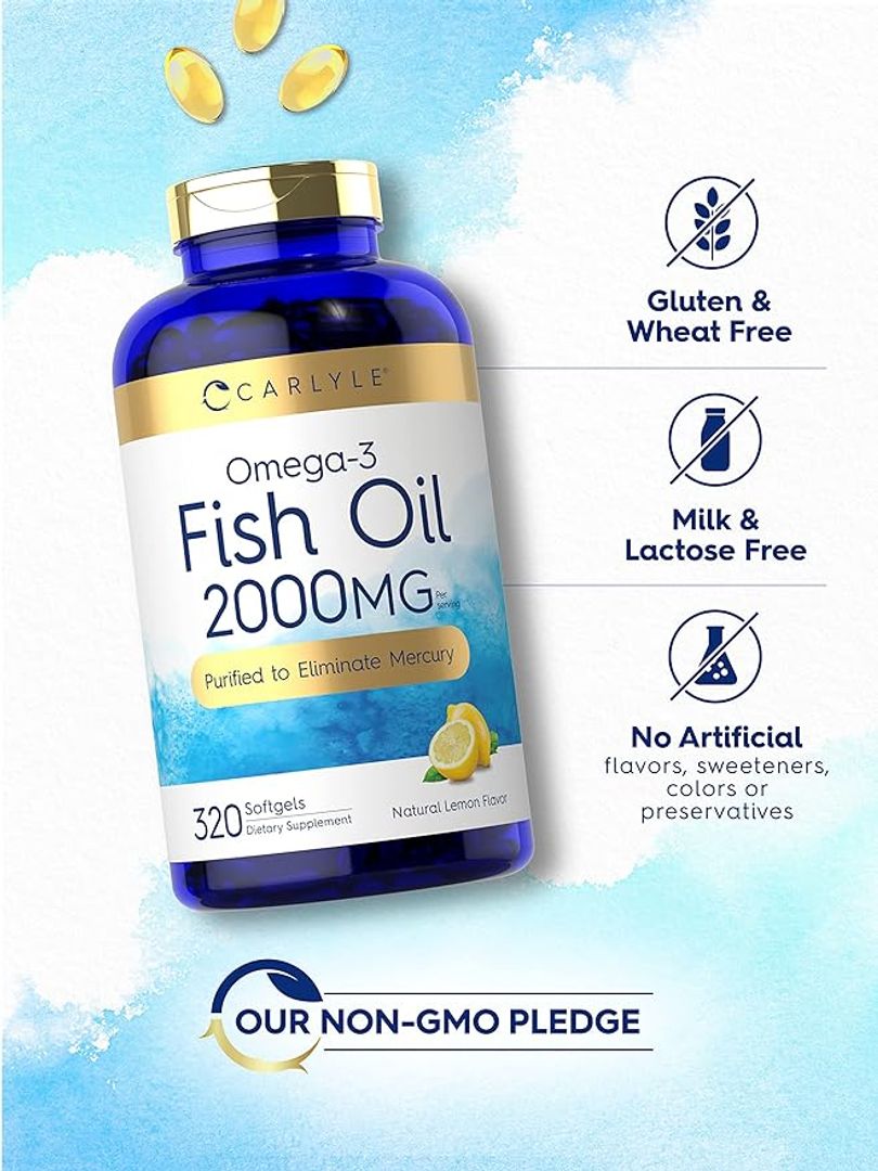 Omega 3 2000mg 320softgels lemon Flavor