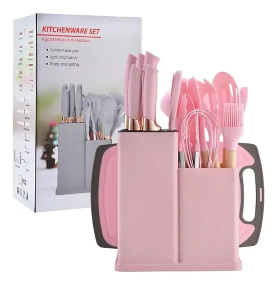 UTENSILIOS DE COCINA 19 PCS CAJA GRANDE
