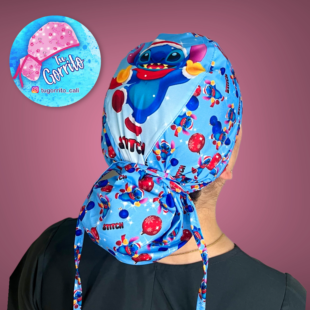 Stitch navidad azul