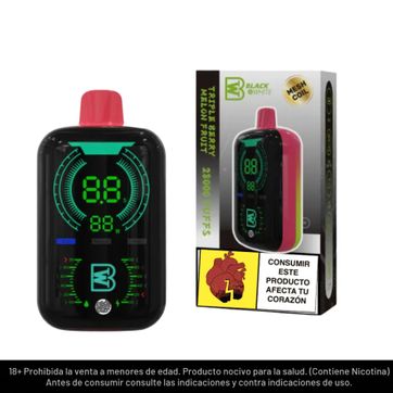 Imagen del producto Black And White Triple Berry Melon Fruit 28.000 Puffs