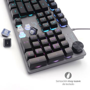 Teclado Gamer Pro Viking Semimecánico - imagen 1