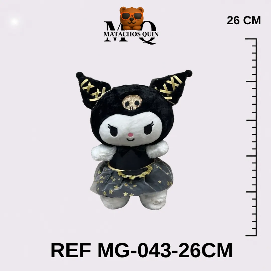 KUROMI CON VESTIDO EN DETALLES DORADOS