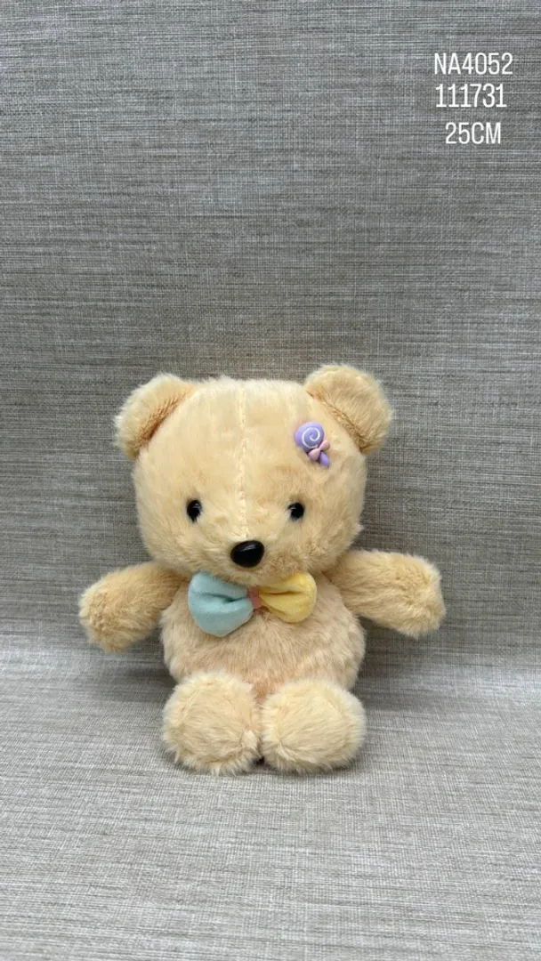 OSO LÍNEA FINA CON MOÑITO 25 CM
