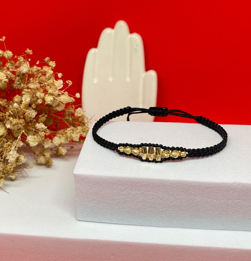 Pulsera barril canutillo balin 4mm y 3mm italy