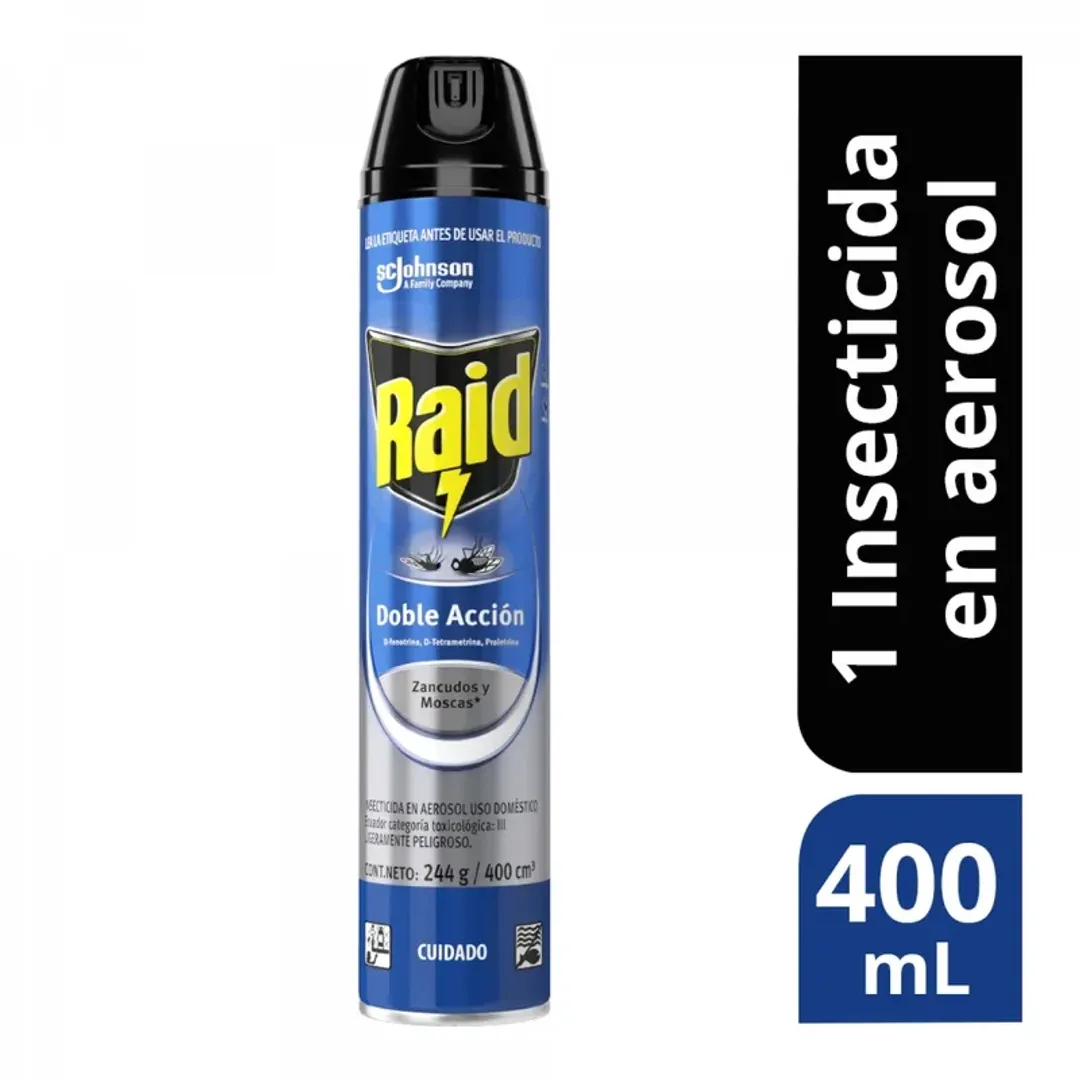 RAID AEROSOLDOCLE ACCION*400ML