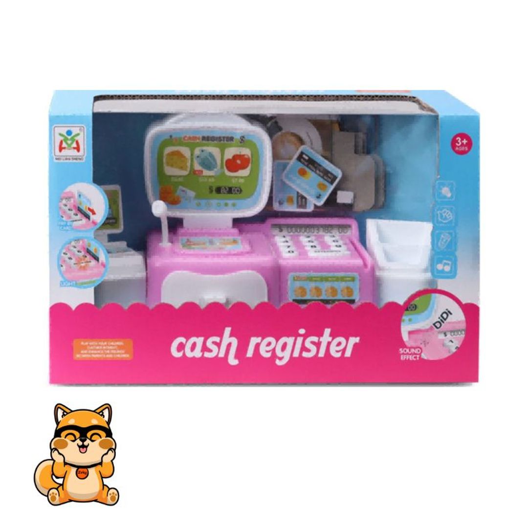 CAJA REGISTRADORA ROSA/AZUL