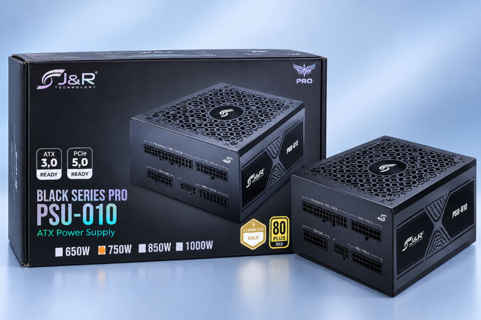 Fuente de Poder J&R Black Series Pro PSU-010 – 750W
