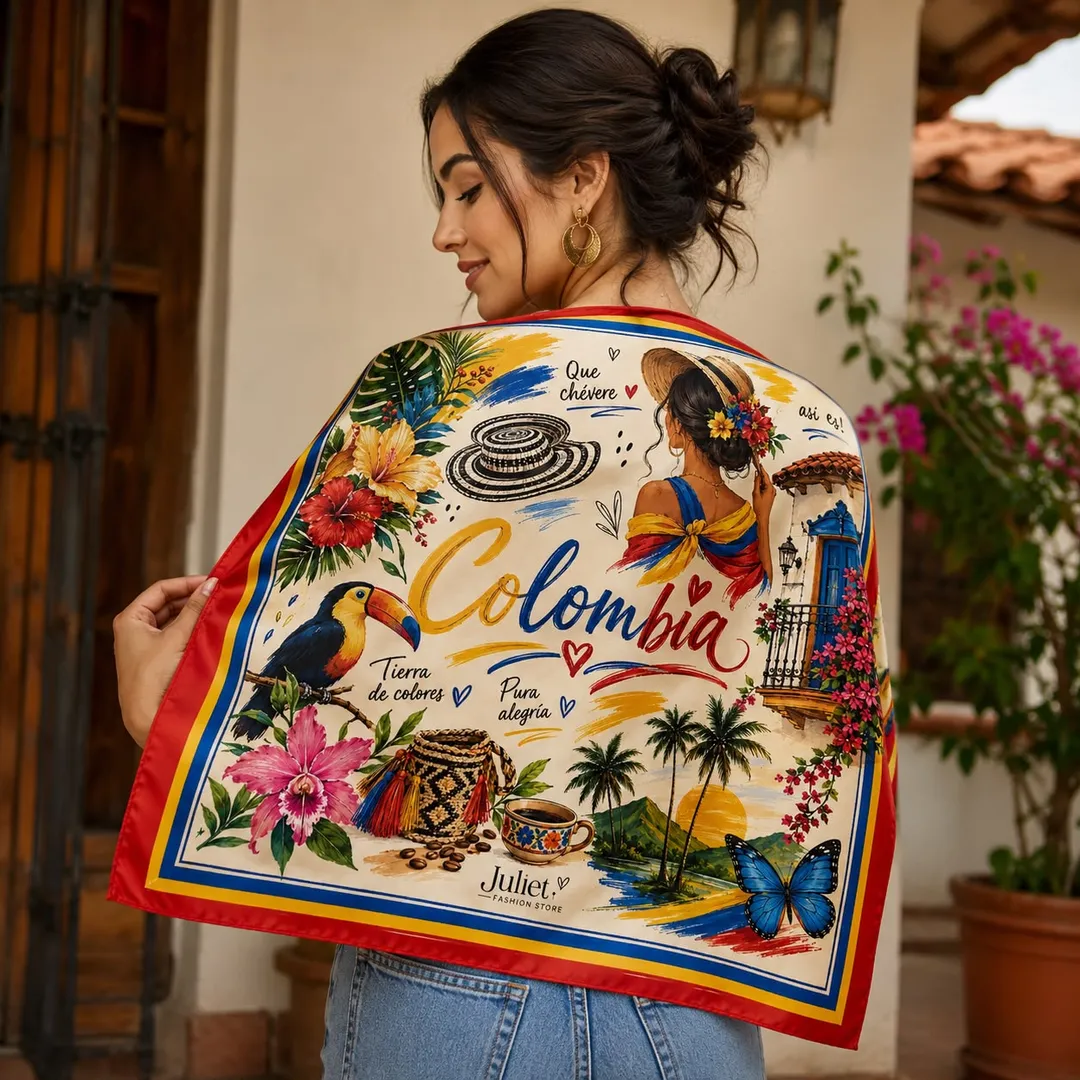PAÑOLETA PREMIUM 70cmx70cm COLOMBIA DISEÑO 10
