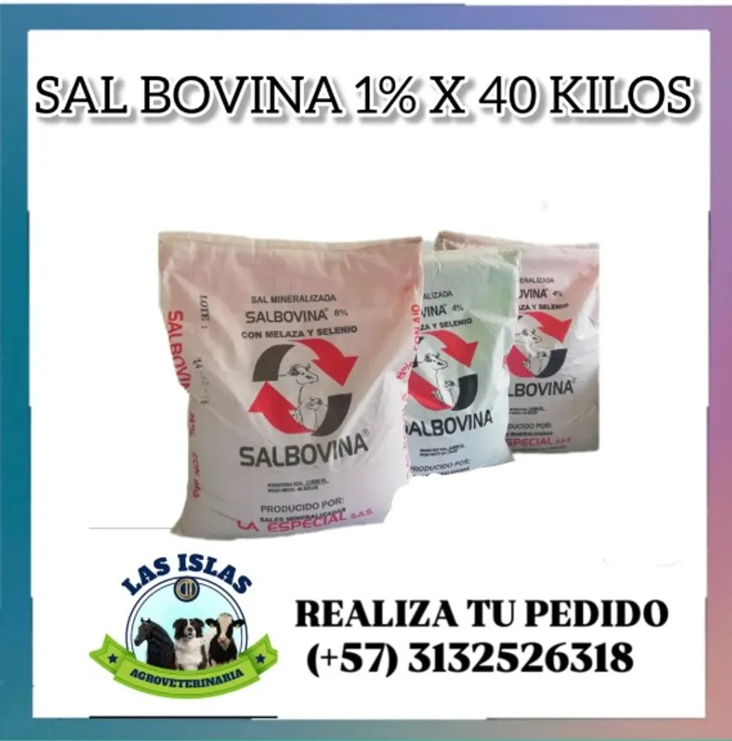SAL MINERALIZADA BOVINOS 1% X 40 Kilos