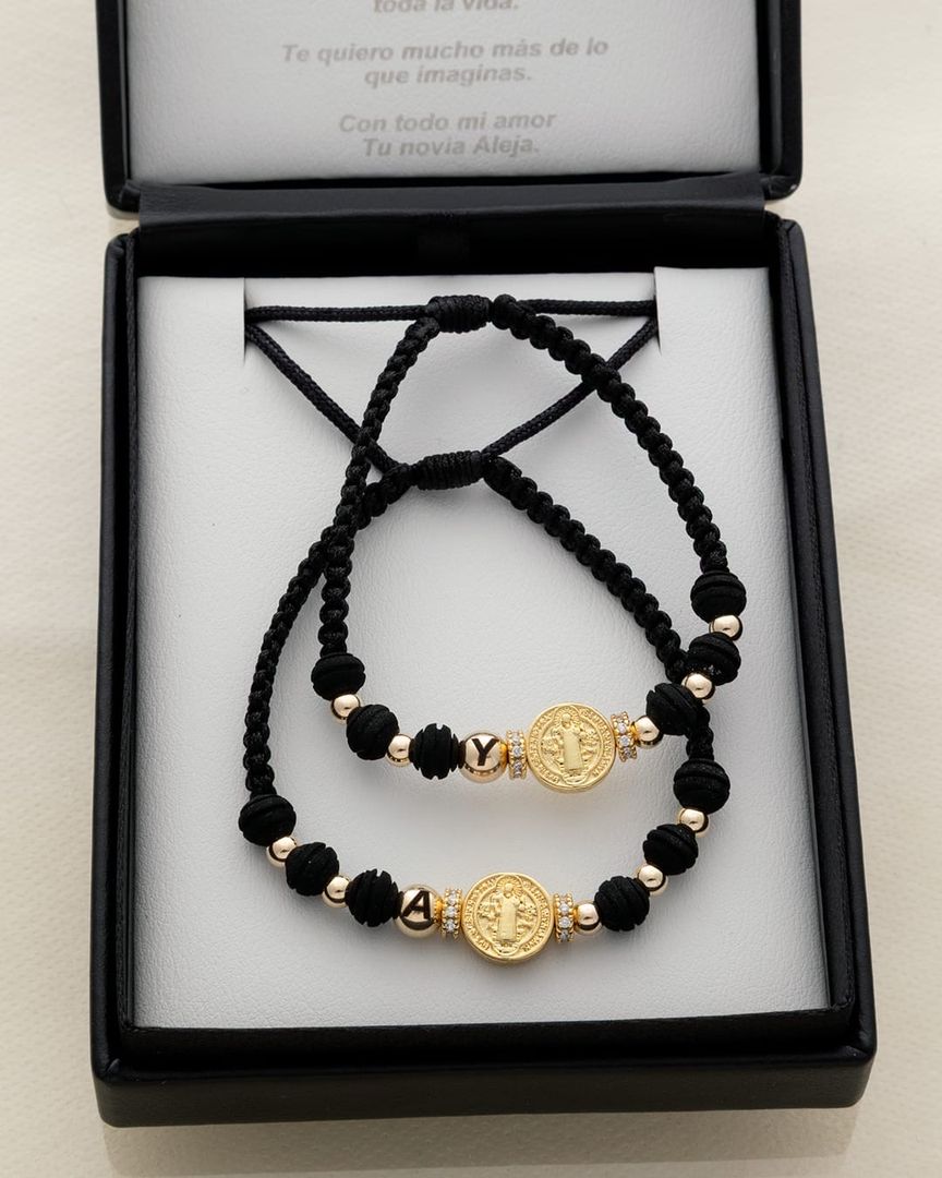 Par manillas pareja vínculo 