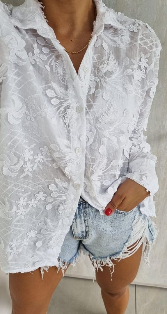 BLUSA ALTO RELIEVE MANGA LARGA