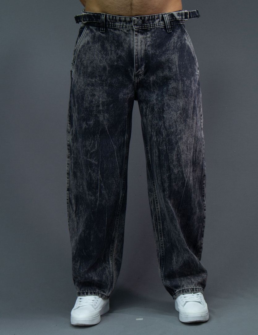 JEANS BAGGY CORREAS GRIS