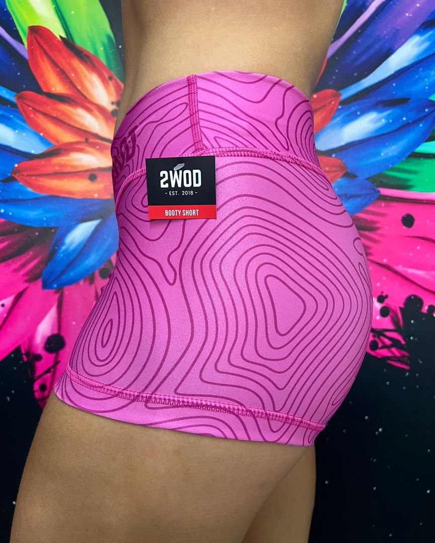 BOOTY SHORT HUELLAS ROSA