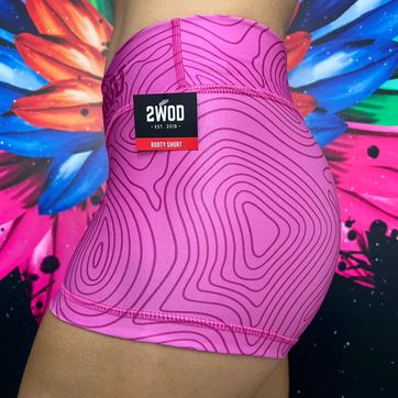 BOOTY SHORT HUELLAS ROSA - imagen 1