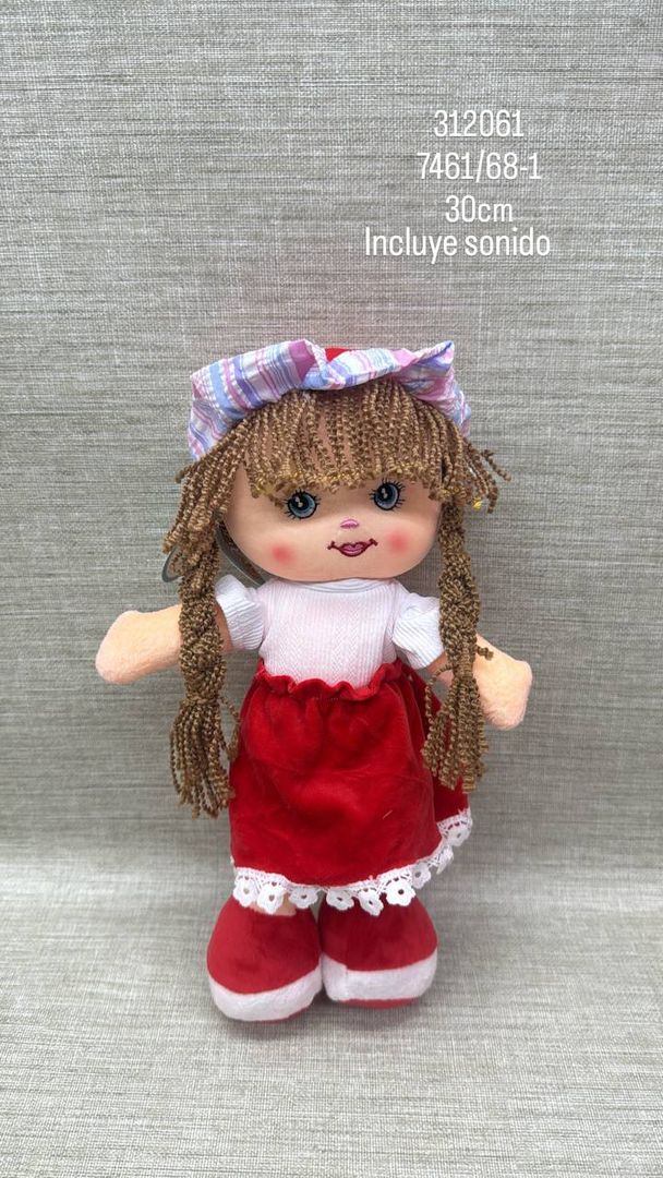 MUÑECA CON SONIDO SURTIDA 30 CM