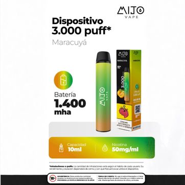 Imagen del producto Mijo Maracuya 3.000 Puffs