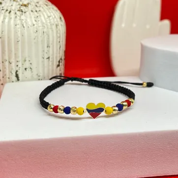 Pulsera corazon colombia balin italy 4mm - imagen 1