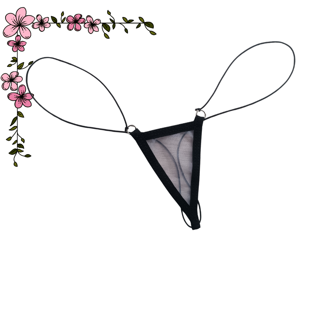 Súper micro tanga hilo velo