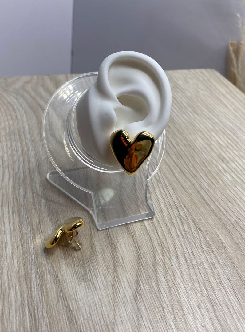 Topo corazón dorado, covergold 