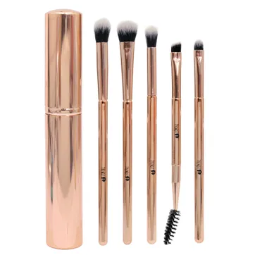 KIT BROCHA OJOS METALICA ORO ROSA TRENDY - imagen 1