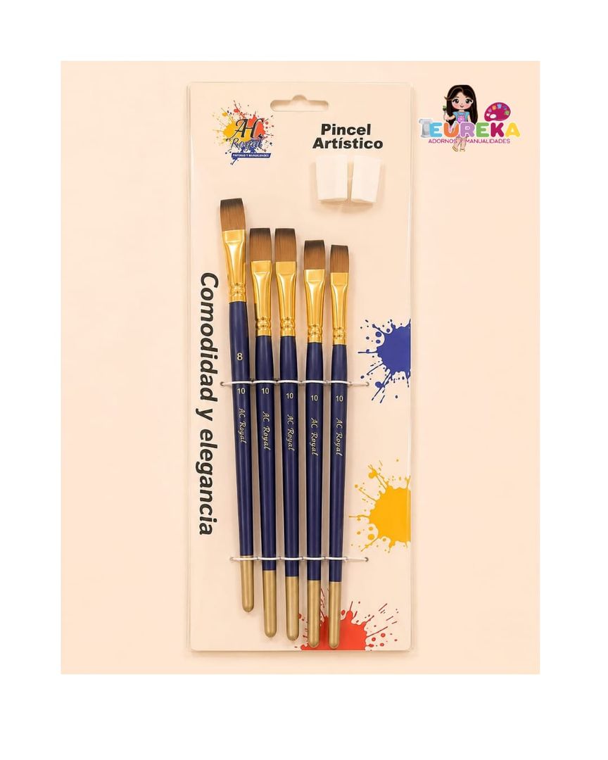 PINCEL AH ROYALE PLANO N 10 X6 C/U