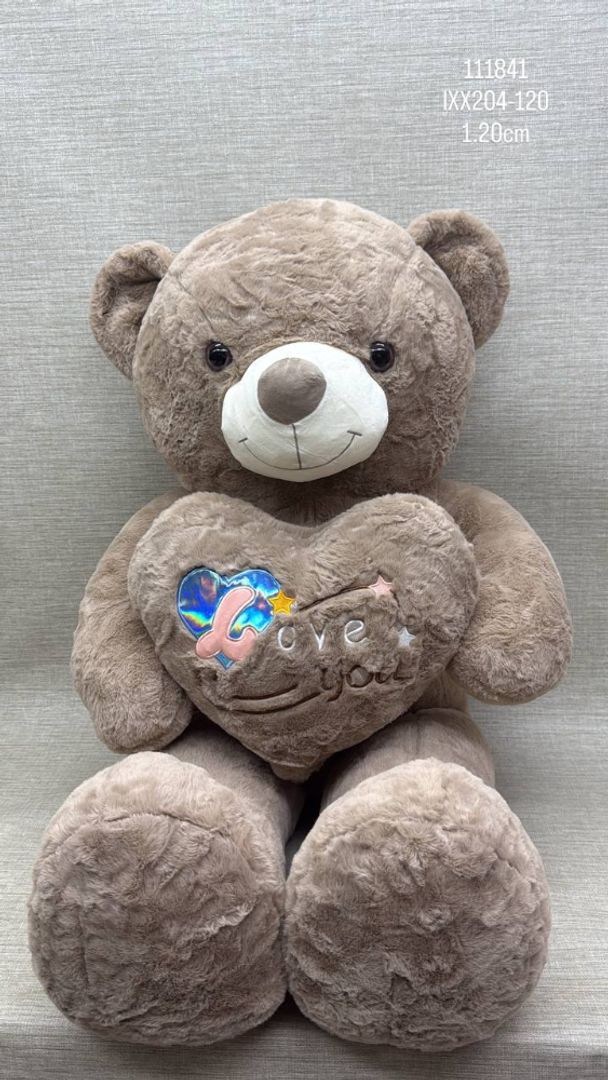 OSO PATAS LARGAS CORAZON BRILLANTE 1.20 CM