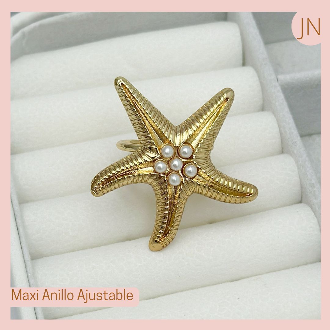 Maxi Anillo Ajustable estrella de Mar 