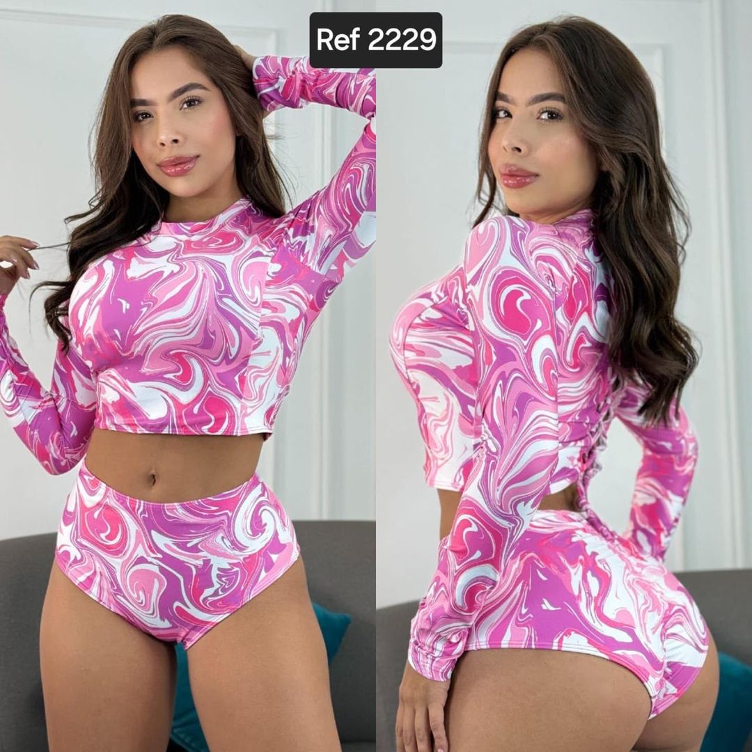 VESTIDO DE BAÑO MANGA LARGA 