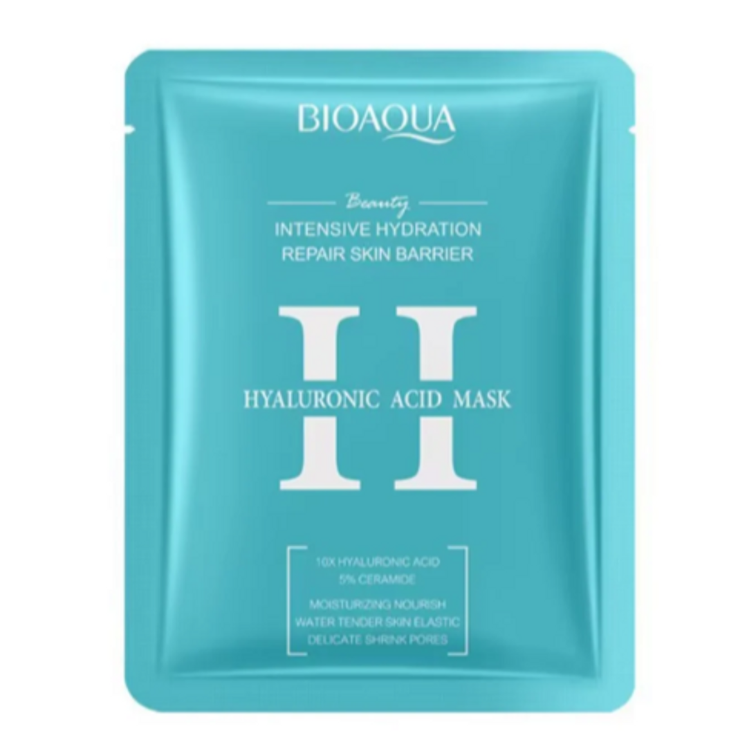 MASCARILLA FACIAL EN VELO DE ACIDO HIALURONICO BIOAQUA