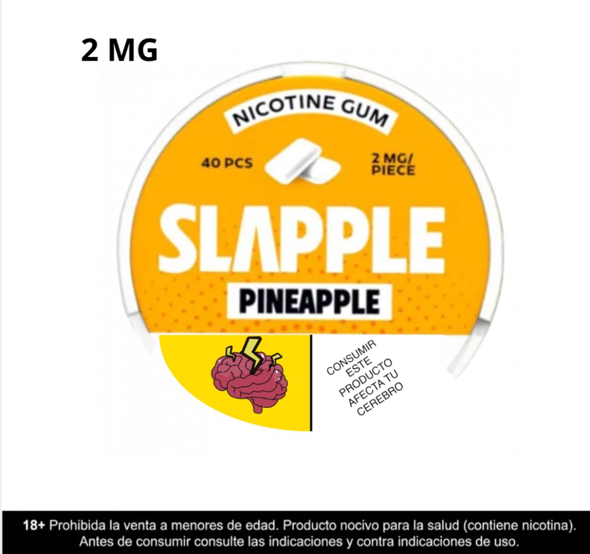 Slapple Pineapple Chicles De Nicotina 2mg