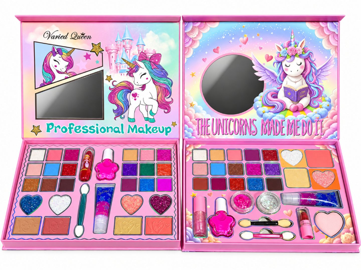 KIT DE MAQUILLAJE INFANTIL CON ACCESORIOS QUENN