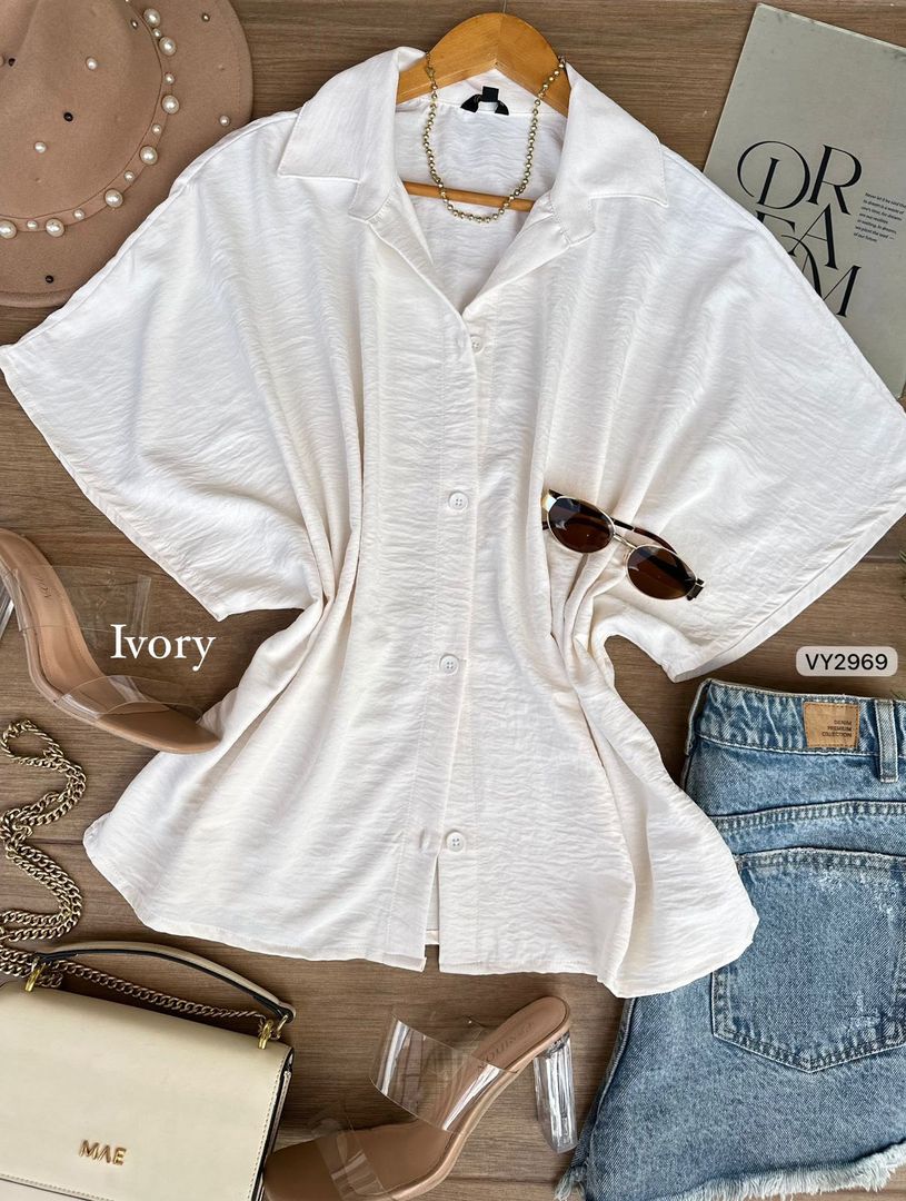 CAMISERA MANGA ANCHA VY2969