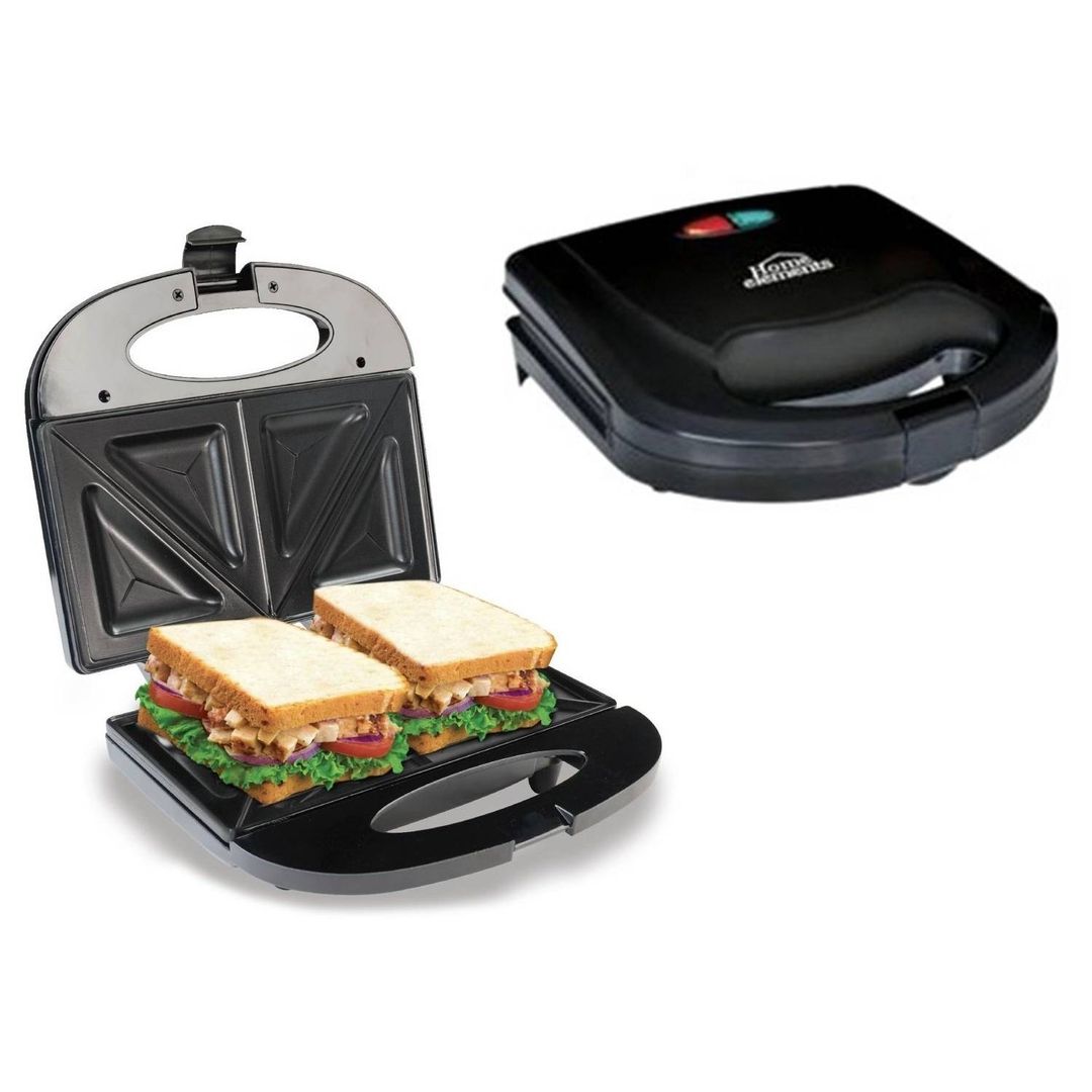 SANDUCHERA ELEC 2PUESTOS SM117N NEGRA HOME ELEMENT