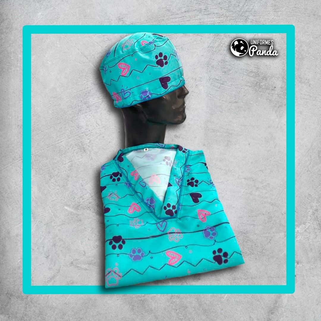 Uniforme Antifluido Estampado Completo 