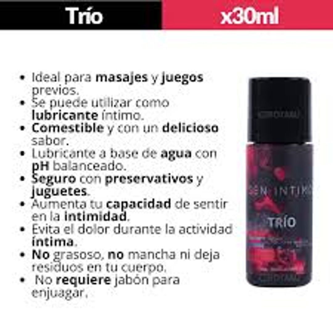 LUB TRIO: ORAL, CALIENTE, MASAJES 30ML